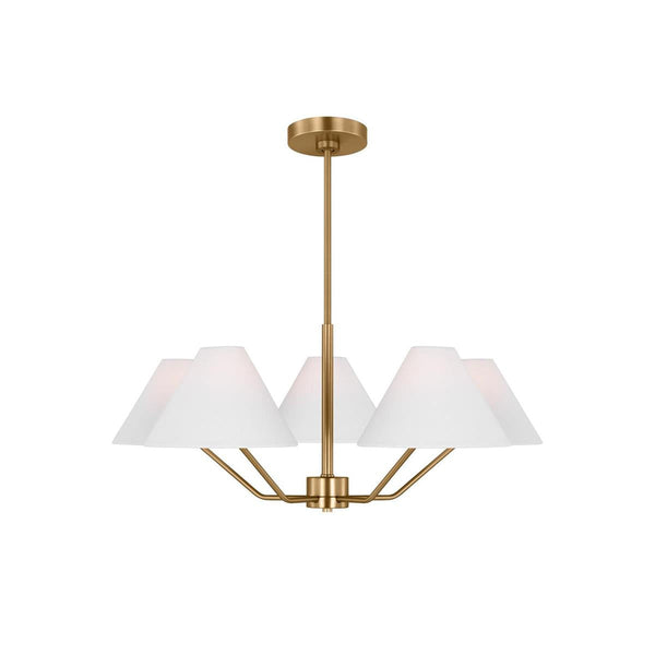 Vortex Traditional Vintage Industrial Fabric Chandelier