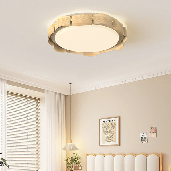 Flush Mount Ceiling Light Minimalist Round LED Dimmable