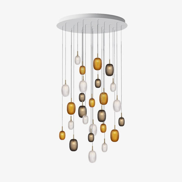Chromatic Gem Drop Chandelier