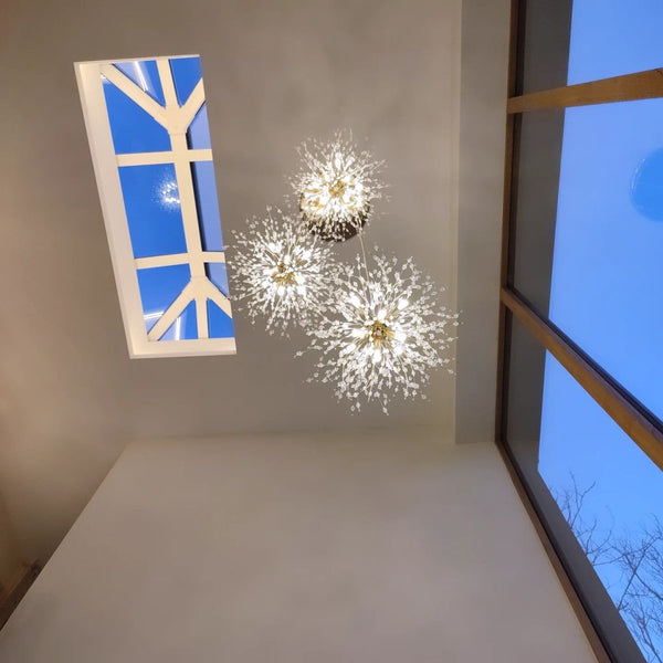 24/40-Light Modern Large Sputnik Firework Chandelier