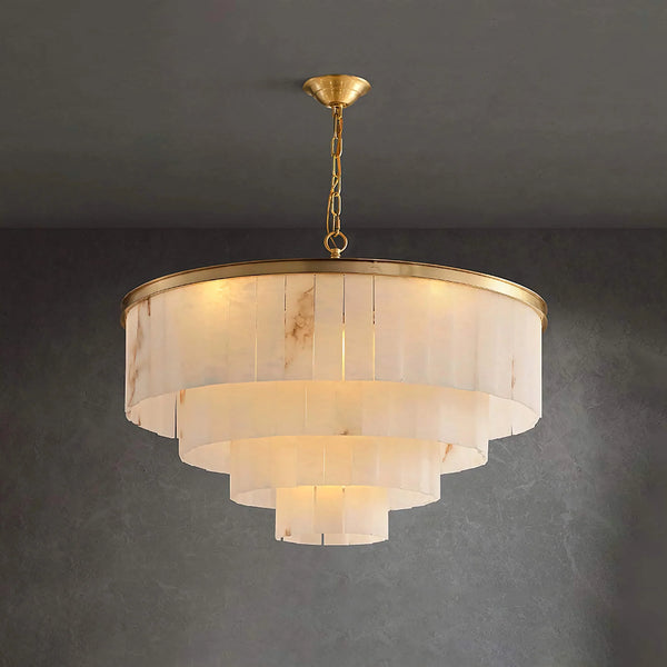 Tiered Alabaster Chandelier | 2 to 5 Tier | CLVVC0200