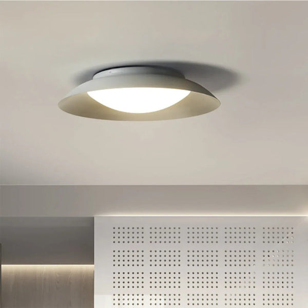 Arisha Nordic Bowl Flush Mount Ceiling Light, White