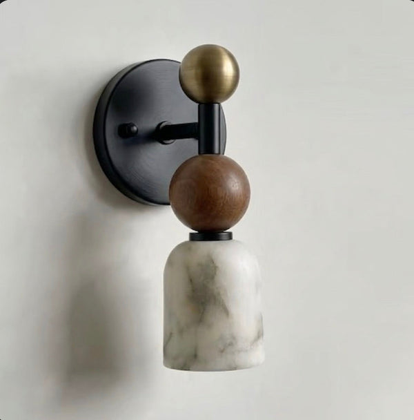 Totem Petite | Alabaster & Rosso Marble | CLTOTP