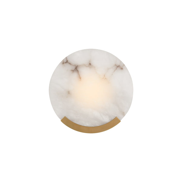 Avsolisra Round Alabaster Wall Lamp