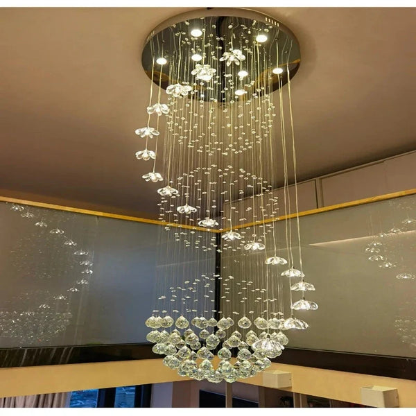 Lonas Large Foyer Crystal Chandelier