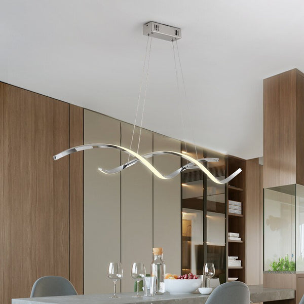 Modern Wire Pendant Light with LED Eye-Caring for Dining Room