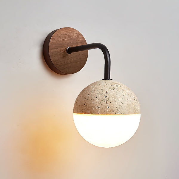 Ivmarila Travertine Wall Lamp