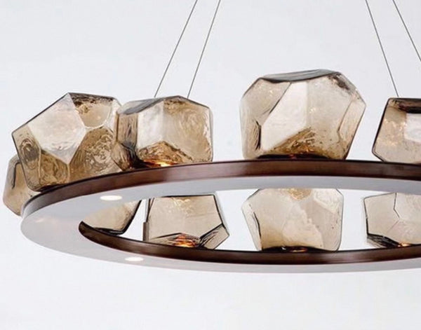 Crystal Ring Chandelier | Stainless Steel | CLSTO0475