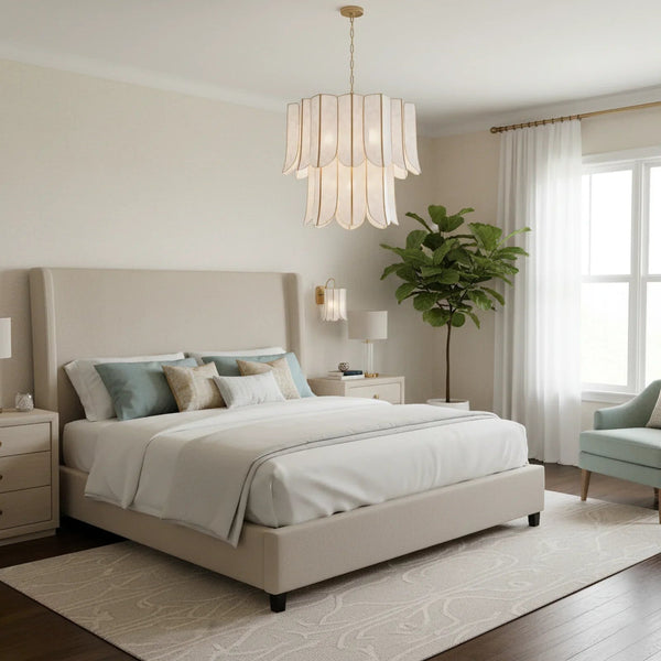 French Retro Shell Chandelier