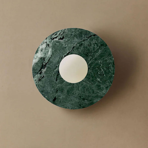 Pietraluna Round Stone Disc Wall Sconce