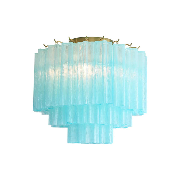 Blue Glass Tube Ceiling Lamp