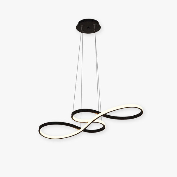 Nerin Musical Note Pendant Light, Black & Gold