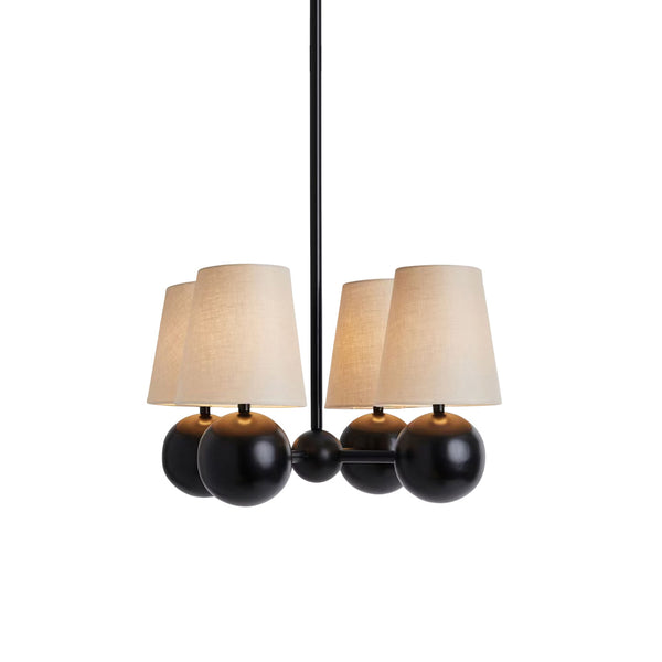 Aevuvyj Elegance Brass Fabric Chandelier