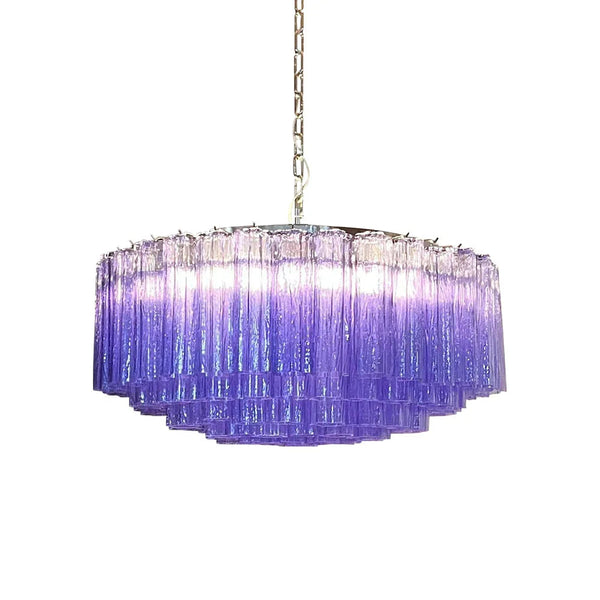 Large Amethyst Tube Chandelier