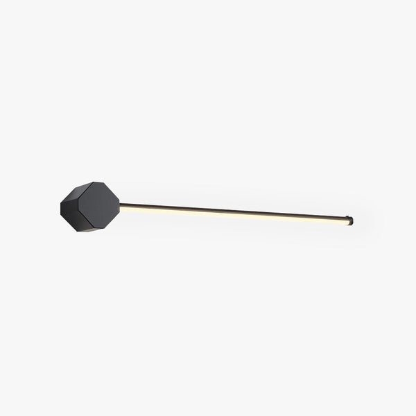 Arisha Minimalist Square Linear Metal/ Wall Lamp, Black/White