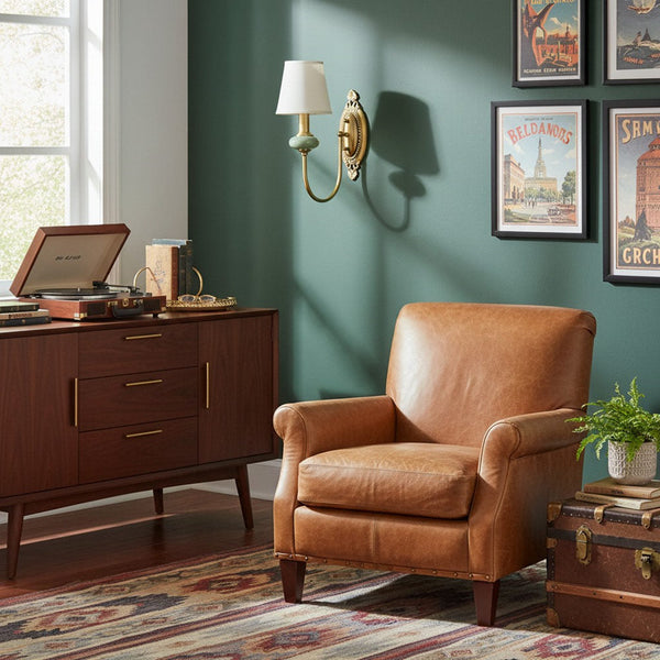 Lodge Wall Lamp Ceramic&Fabric&Metal