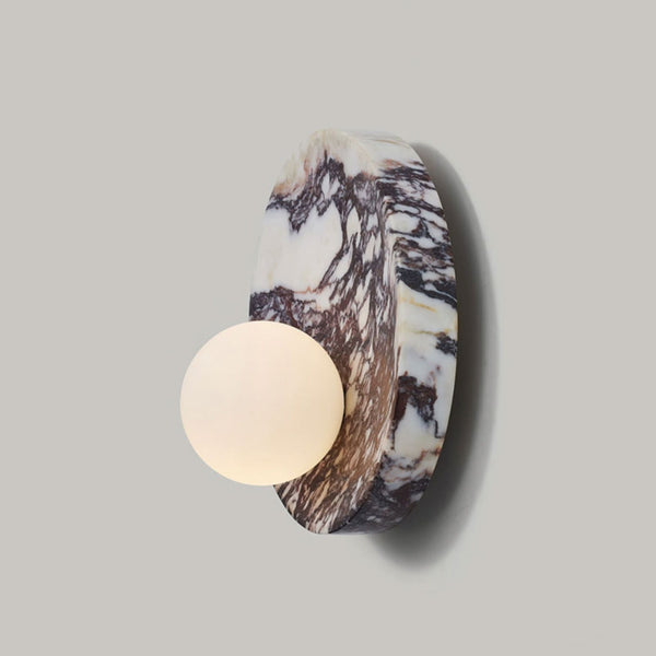 Uphae Nordic Round Marble Glass Wall Lamp