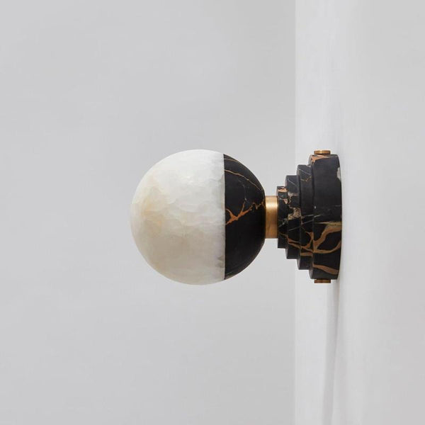 Nythee Brass Marble Wall Lamp