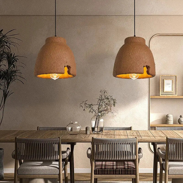 Style Clay Dome Pendant Light