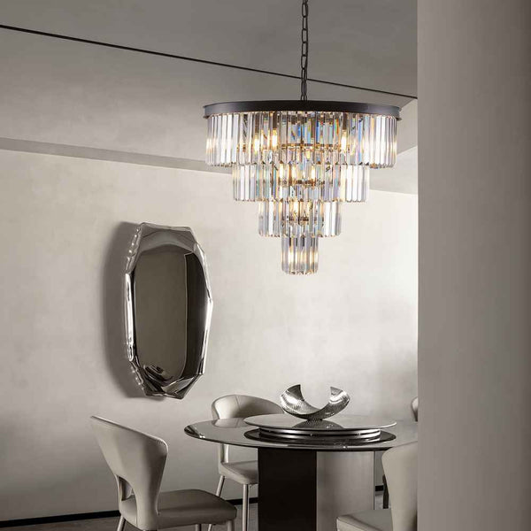 Taya Small Crystal Entryway Chandelier