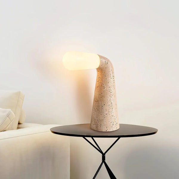 Cone Nilo Travertine Table Lamp