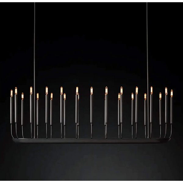 Architectural Candle Chandelier | Black | CLFRH0510B