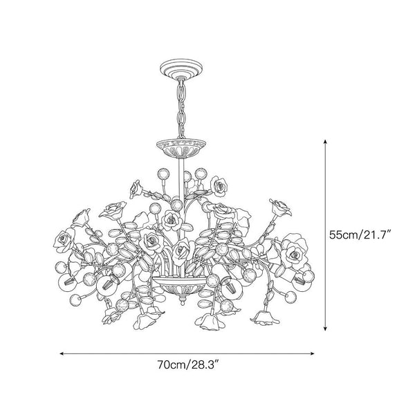 Rosé Amara Chandelier