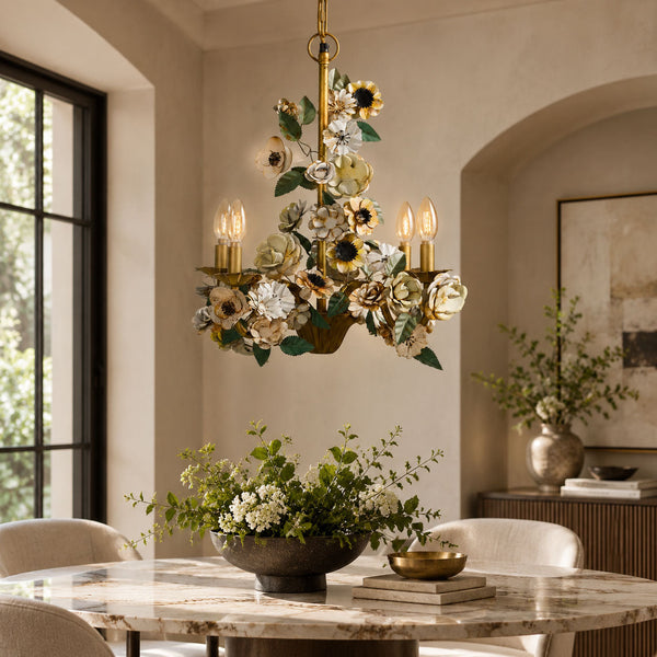 Vintage Floral Chandelier