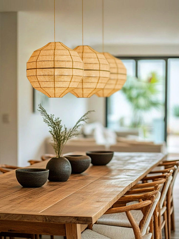 Facet Fabric Pendant Lamp