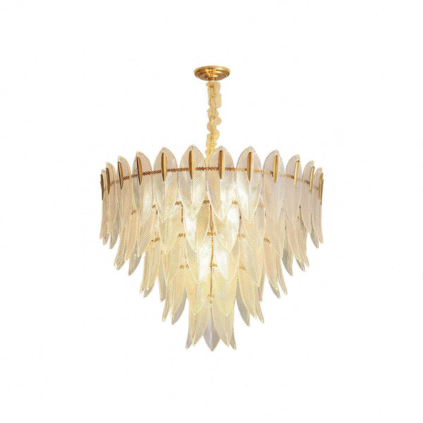 Glass Feathers Chandelier