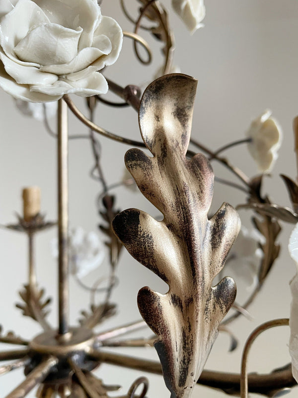 Araeyra Postmodern Luxury Rose Ceramic Chandelier