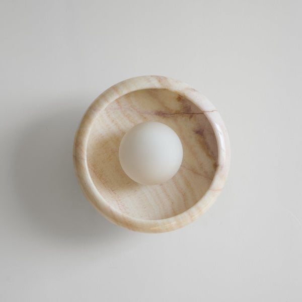 Piedra Marble Glass Wall Lamp