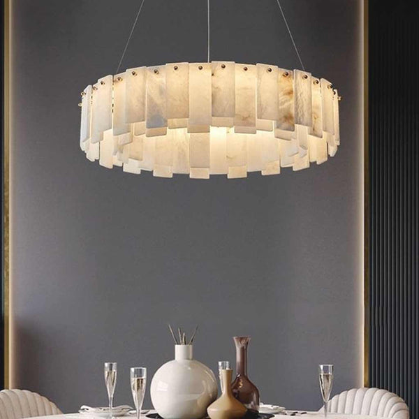 Chandelier Luxury Round / Oval Marble Alabaster