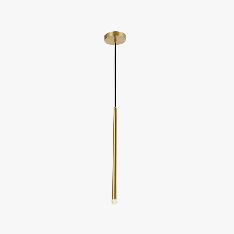 Arisha Pendant Light Linear Modern, Gold, Living Rooms