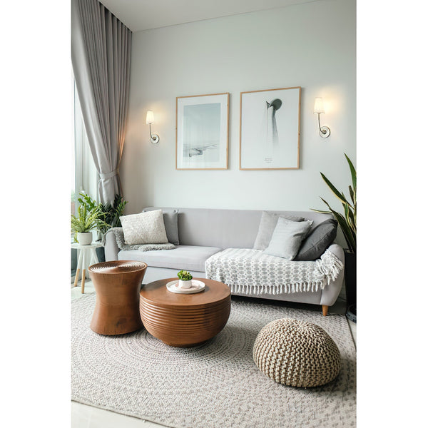 Aldoren Vintage Brass Fabric Wall Lamp
