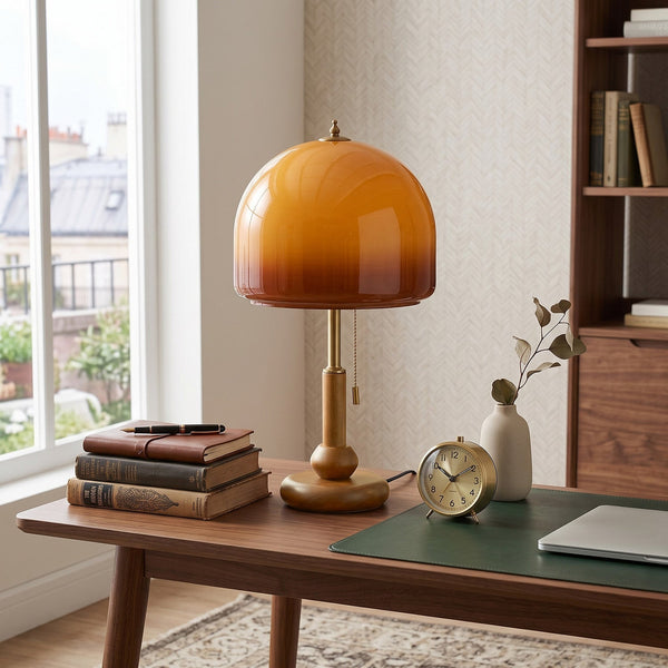 Neroina Maris Pink Marble Table Lamp