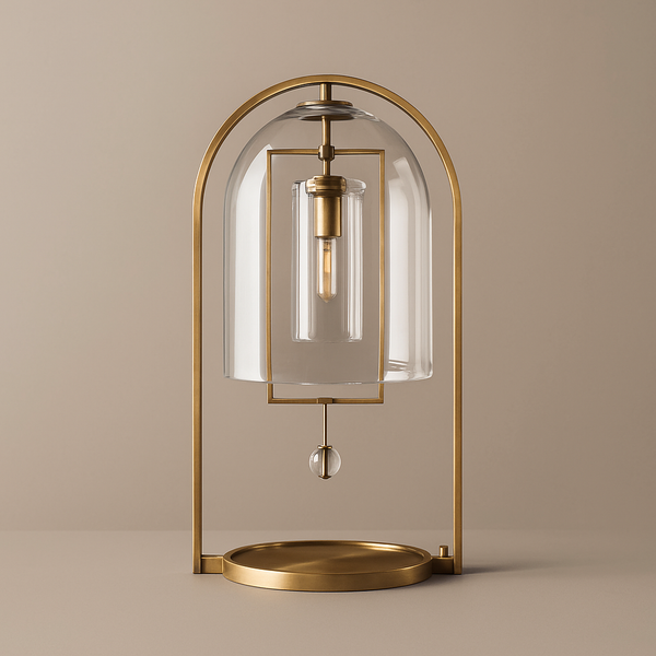 Glass Dome Table Lamp | Brass | CLHY23WX