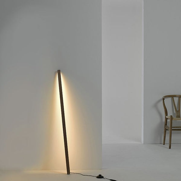 Ozawa Minimalist Linear Nature Wooden Floor Lamp