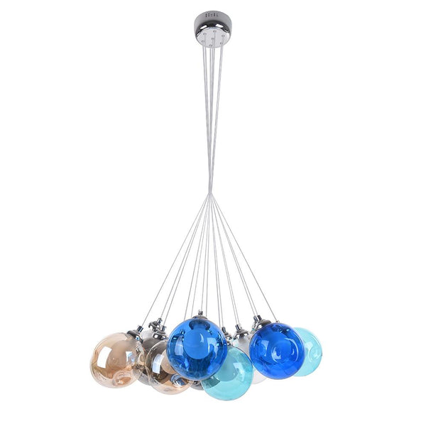 Wægnuli Unique Multi-Color Glass Chandelier