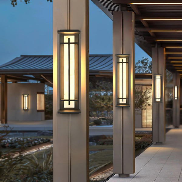 Marcell Alabaster Square Wall Light