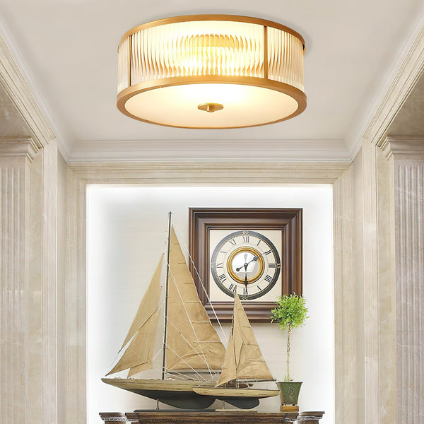 Avvynila Brass Glass CeIling Lamp