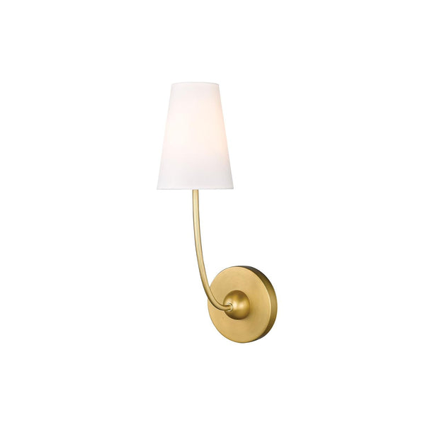 Aldoren Vintage Brass Fabric Wall Lamp