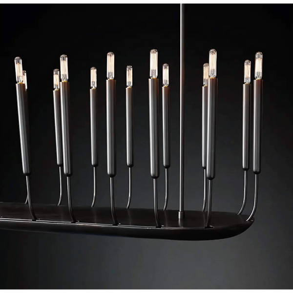Architectural Candle Chandelier | Black | CLFRH0510B