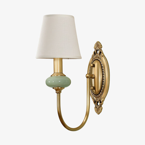 Lodge Wall Lamp Ceramic&Fabric&Metal