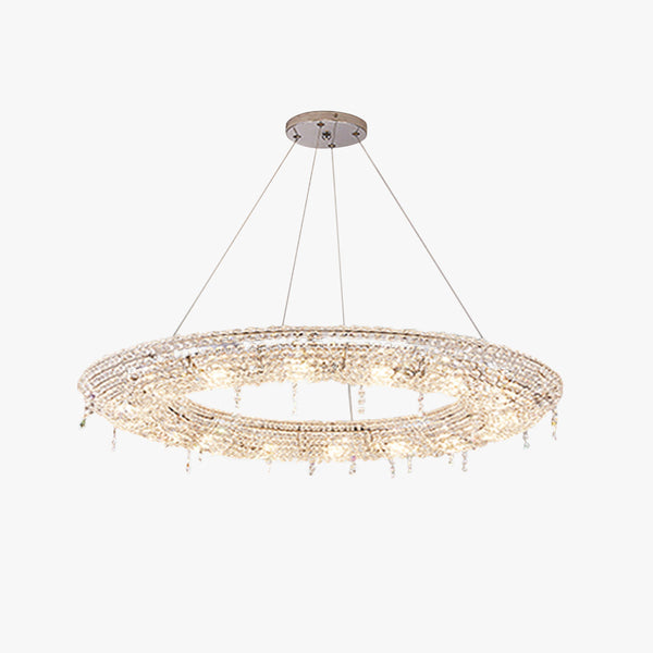 Kristy Luxury Round Crystal Pendant Light for Living Room/Dining Room