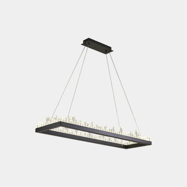 Chandelier Modern Luxury Crystal Circle Round / Rectangle