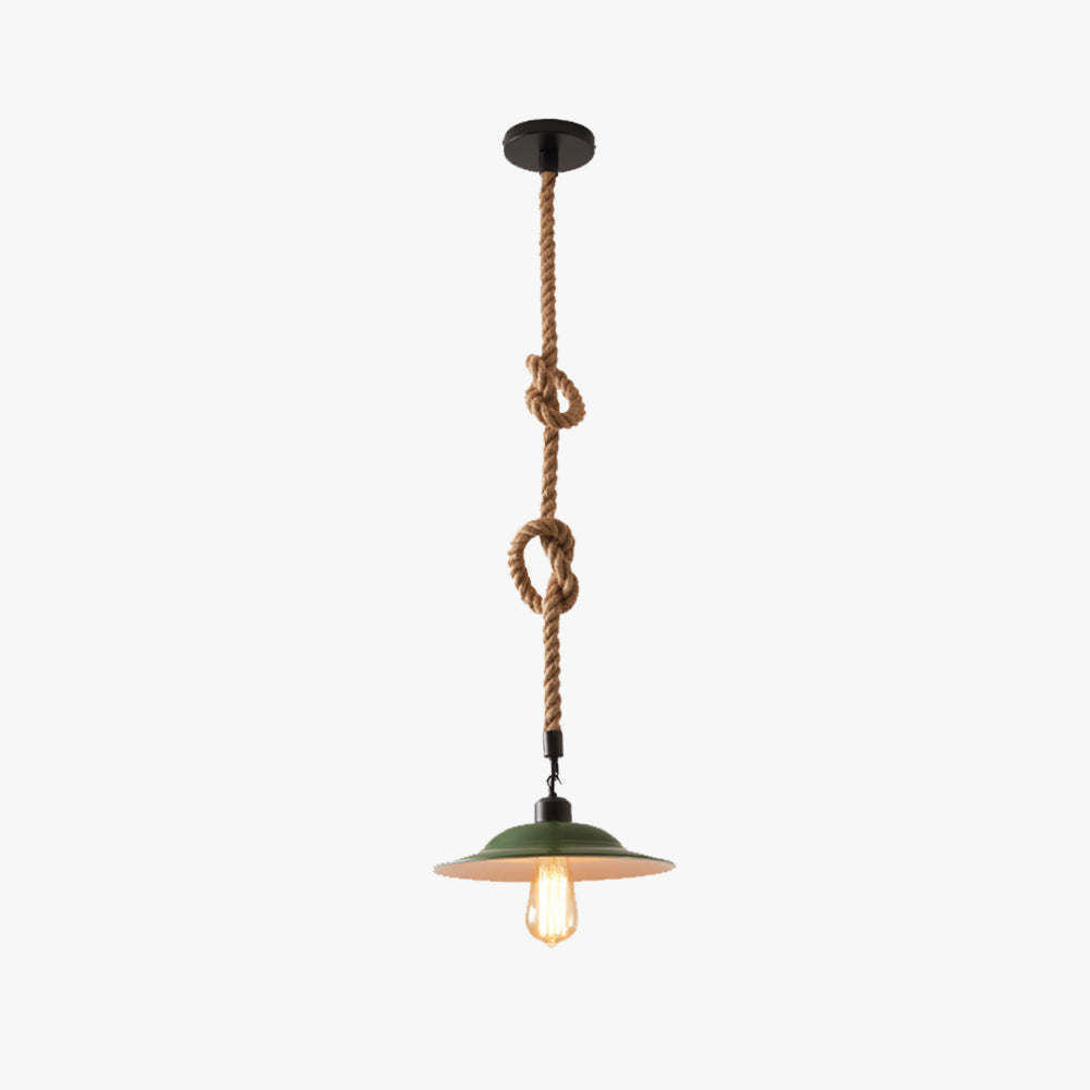 Epoch Vintage LED Pendant Light Green Metal Dining Room/Bedroom