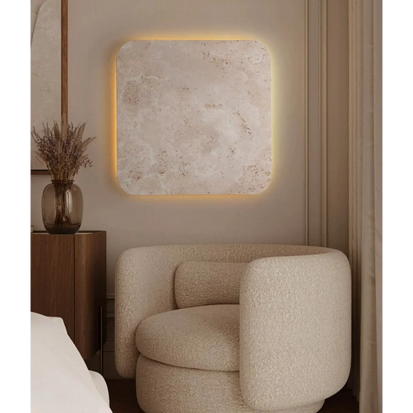Taupe Travertine Wall Light | Waterproof | CLZT8950