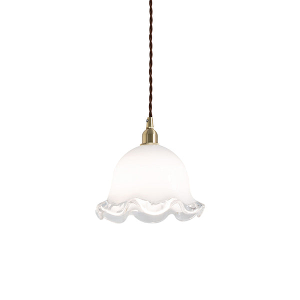 Allirora Elegance Brass Glass Pendant Lamp