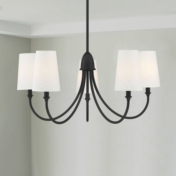 Lumin Vintage Industrial Fabric Chandelier
